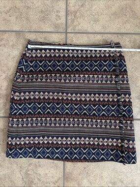 Cato Aztec Fringe Skirt Size 2